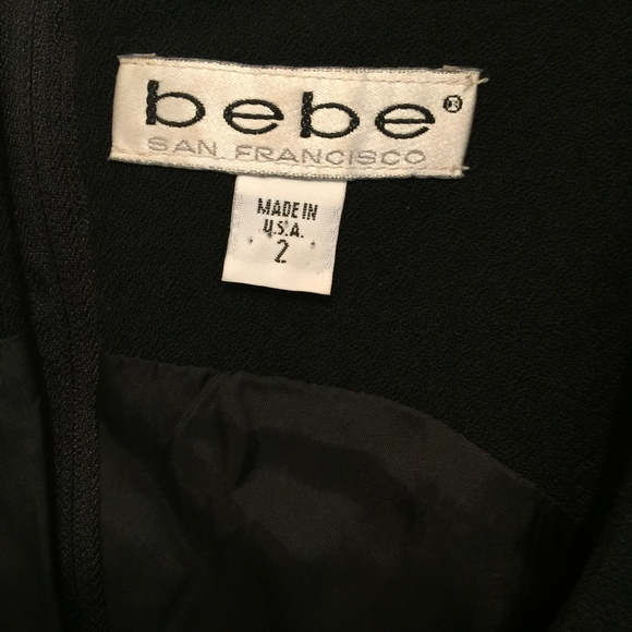 Bebe Black Sleeveless Mini Dress for any occasion - Picture 2 of 3